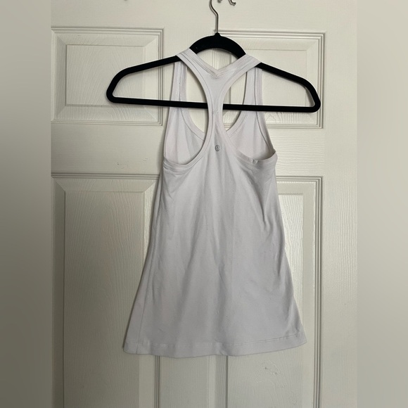 lululemon athletica Tops - Lululemon White Racerback Tank Top size 4